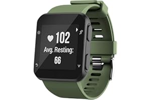 WIIKAI Bracelet Compatible avec Garmin Forerunner 35 Réglables Replacement Band pour for Garmin Forerunner 35 Wristband Bracelet de Montres(Armée Verte)