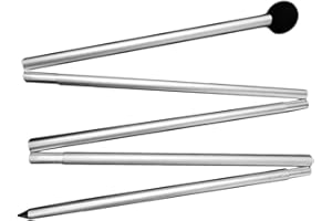 GLOBALHUT Postes de lona para tienda de campaña, 1,6/2 m, telescópicos, ajustables, de aluminio, accesorios para tienda de campaña, postes de toldo ajustables para acampar (cabeza puntiaguda de 2 m)