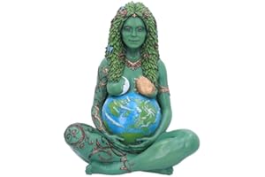 Nemesis Now Duża eteryczna matka ziemia sztuka statuetka Gaia malowana figurka, żywica, zielona, 30 cm