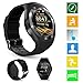 Produktbild Smart Watch Y1 Bluetooth 3.0 Smart Watch HD IPS rund Touchscreen Handy Armbanduhr unterstützt SIM & TF-Karte entsperrt Armbanduhr Zelle Telefon mit 3,9 cm-Smartwatch Sleep Monitor, schwarz