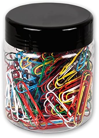 Victory Office 676SD File Smooth 50 mm Pack of 250 Paper Clips Coloured/Assorted Colours