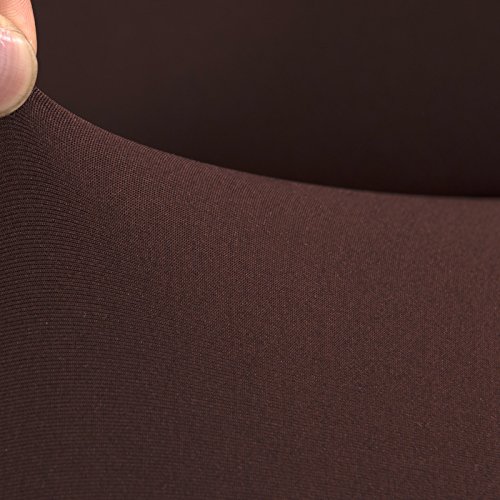 Nibesser Couchhusse Sofabezug Couchbezug Verfügbar in Verschiedenen Größen (4 Sitzer/235-300cm, Kaffeebraun 1) - 4