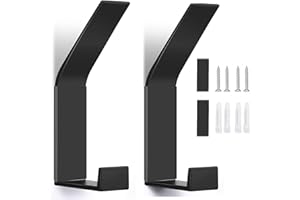 BULL TIGER PRESTIGE Gamrong 2 Pezzi Ganci Appendiabiti, Appendini da Muro Gancio in Acciaio Inox da Muro, Appendiabiti da parete Attaccapanni da Porta Appendi Abiti, Gancio in acciaio opaco per Bagno, Camera da Letto