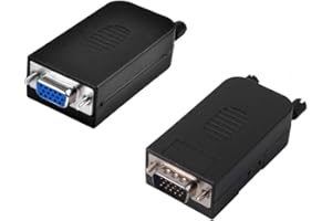 EUROHARRY DB15 VGA żeńskie + męskie D-SUB 3-rzędowe 15-pinowe złącze zaciskowe