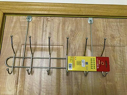 Bad Türhängeleiste Garderobe Chrom,12 Haken - 6