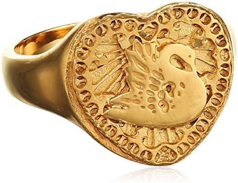 Amanda Coleman Women's 22ct Yellow Gold Vermeil Cygnet Signet Ring