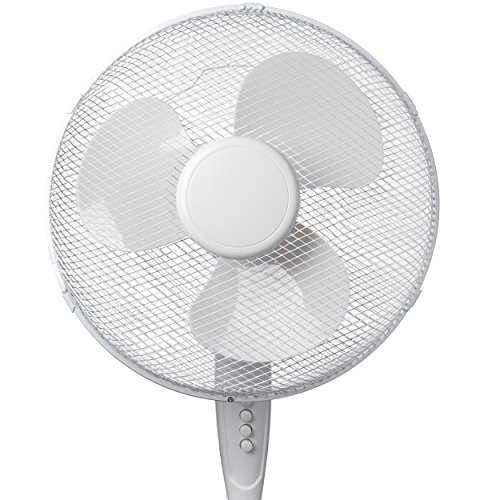 Oramics Stand Ventilator mit 3 Geschwindigkeitsstufen Ø 40cm in Weiß, 45 W Standlüfter - 6