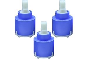 48004 Schläfer | Cartuccia Rubinetto Miscelatore 35mm di Ricambio in Ceramica per Miscelatore Monocomando K35-A Kerox bassa con 2 piedini, Doccia, lavabo, Bidet, Vasca, Cucina, Bagno da 3 Pz.