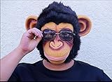 Affe Kopfmaske, Cusfull Neuheit Halloween-Kostüm Party Latex Tiermaske Affe Kopf Maske Headmaske Halloween-Party-Kostüm -