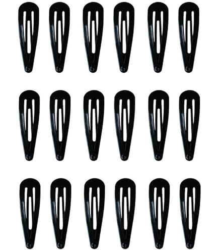 24 Pcs 2 Inch Double Grip Hair Clips Metal Snap Hair Barrettes For