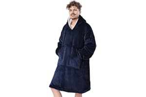 YOULIKE BAOGELA Sweat à Capuche Oversize Sherpa - Couverture Super Douce et Chaude - Confortable - Taille Unique - pour Hommes, Femmes, Filles, garçons, Amis