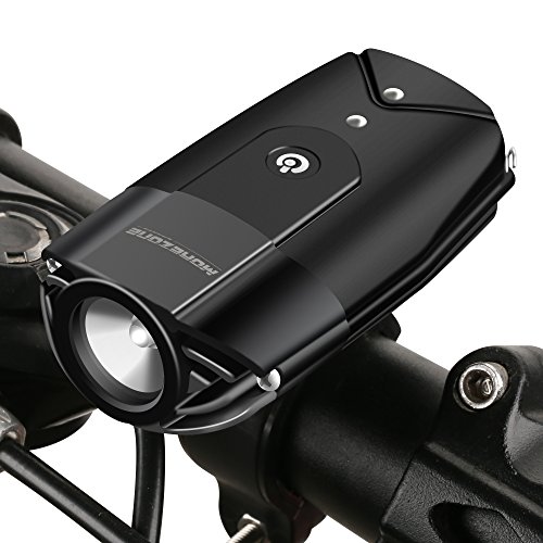 MOREZONE Fahrradlicht USB Wiederaufladbare LED Fahrradvorderlicht Fahradbeleuchtung Fahrradlampen 300 Lumen Super Hell für Sicheres Radfahren Spritzwassergeschützt - 3