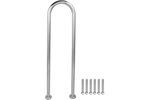 QCWWY Swimming Pool Hand Grab Rail,304 Stainless Steel U Shaped Hot Tub Safety Handrail for Ensuring Safety When Entering or Exiting