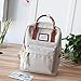 Produktbild HUAIX Home Hübscher Rucksack Vintage Style Plaid Pattern Schultasche Mode Freizeit Reisen Rucksack (Beige)