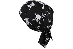 PURECITY Bandana Préformé Foulard de Tête 100% Coton - Taille Unique Ajustable - 20 Coloris au choix