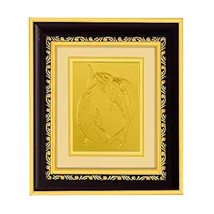 Two Fishes in Water Gold Plated Photo Frame | Good Omen | Subh Sahun | Shakun Sastra | Two Fishes in Water