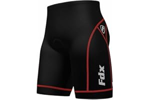 FDX Men's Cycling Shorts 3D Padded Lightweight MTB Undershorts - Breathable, Quick Dry, Anti Slip Cycle Underwear for Biking