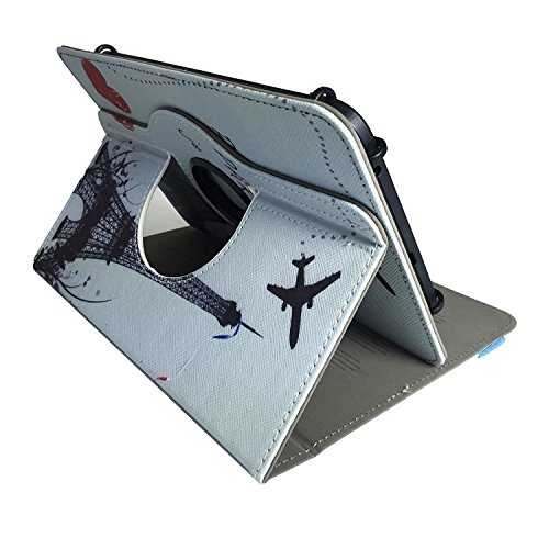 Tablet Tasche für Acer Iconia One 10 (B3-A32) Schutz Hülle Etui Case + Touch Pen – 10.1 Zoll Eifelturm Paris 360_ - 3
