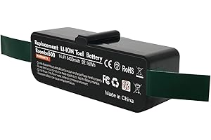 BATTOOL 14.4V 6400mAh Li-Ion Batería para iRobot Roomba 900/800/700/600/500 Serie, para iRobot Roomba 530 531 532 535 536 540 550 552 560 570 580 595 620 650 660 760 770 780 790 870 980