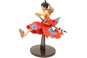 Hilloly One Piece Figure di Luffy, 1 PCS Cake Topper, Auto, Desktop Decorazione Partito Mini Figurine Figure del Re Pirata Nautico Adatto per Decorazione One Piece Tema Cake Topper