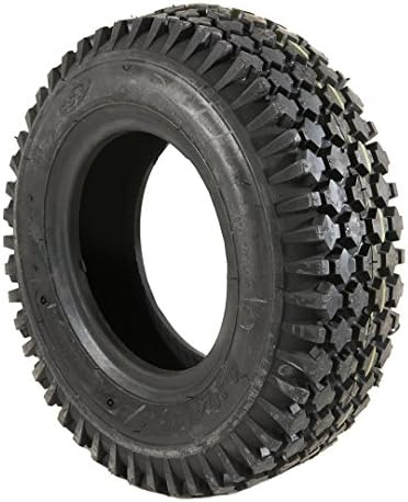 2 Black Pneumatic Block Tread Mobility Scooter Tyres 410/350 x 6