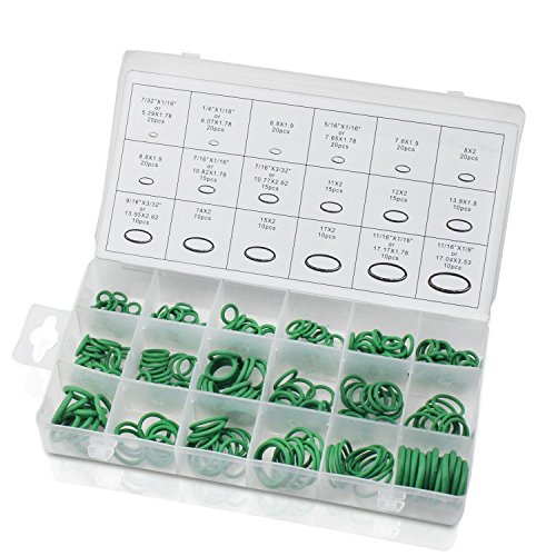 Paor, Reparaturkasten für Fahrzeuge und Klimaanlagen, mit 270 O-Ringen aus HNBR-Gummi, sortiert nach 18 Größen - 3