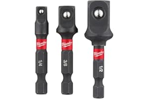 MILWAUKEE Milwauke 3 x zestaw adapterów do kluczy nasadowych (1/4 + 3/8 + 1/2)