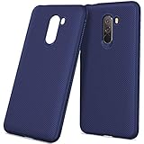 GEEMEE per Xiaomi Pocophone F1 Cover, Custodia Sottile e Morbida Protettiva in Silicone TPU, Anti-Scratch, Shock-Absorption Back Cover per Xiaomi Pocophone F1（ Blu ）
