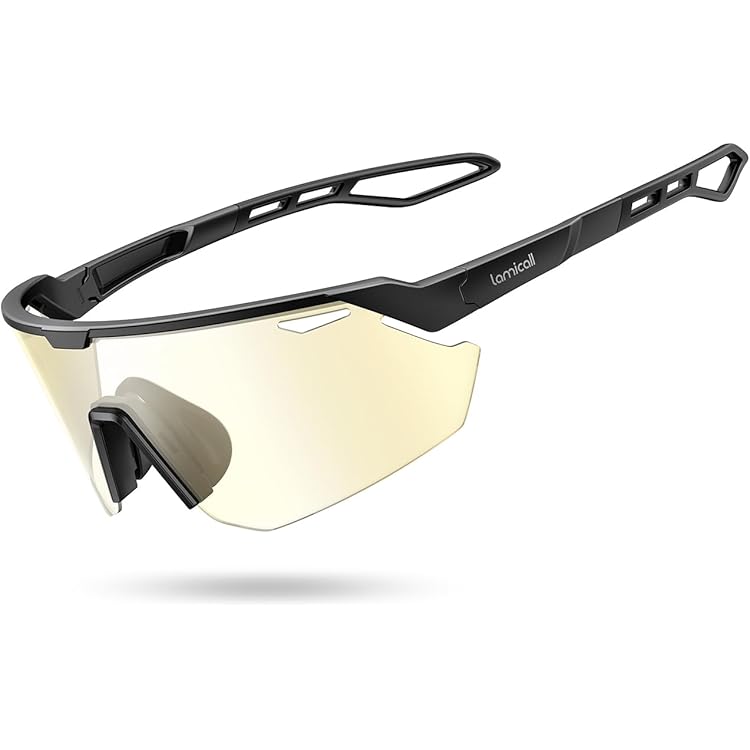 SCVCN Fotochrome Sportzonnebril, fietsbrillen, heldere glazen voor heren en dames, UV400-bescherming, MTB, BMX, vissen, hardlopen, rijden, golf, autorijden, fietsen, softball, honkbal 06