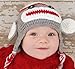 Toddler Baby Monkey Ear Flap Hat Beanie Crochet Handmade Cap