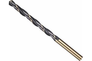 CoCud Drill Bit, 6mm Cutting Diameter, 4341 HSS Jobber Bits Gold and Black 118° Cutting Angle - (Applications: for Drilling Plastic Wood Soft Metal), 1-Pieces