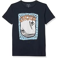 Quiksilver Classic Hulu Pena Camiseta, Niños (Dusk Azul), M/12