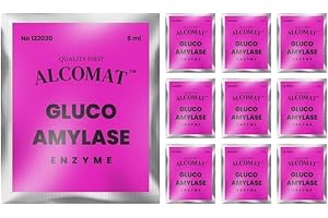 Alcomat GLUCOAMYLASE enzyme | zur Verzuckerung beim Maischevorgang | Alkohol Gärhefe, Hefe Brennhefe| 5ml| 10 Stück