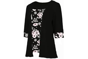 FUNSEED Falska tvådelade set för kvinnor, tryckta damtoppar t-shirt, sommartoppar för kvinnor, halvärm t-shirt