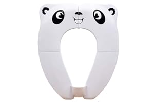 [Upgrade Version] Riduttore Water Bambini - RIGHTWELL Portatile Pieghevole Per WC Viaggio Materiale in PP con Borsa per il Trasporto (Bianco)