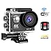 Produktbild Action Cam 4K SENDOW Action Kamera Wifi Sport Kamera mit Fernbedienung, Motorrad Kamera Helmkameras Wasserdicht 170 Grad Weitwinkel und Kompletter Zubehör Kits