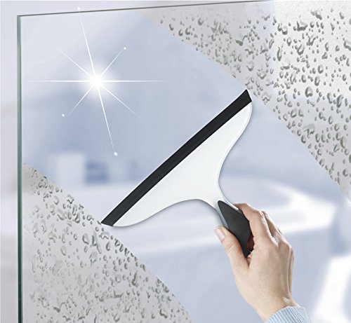 Wenko 18752100 Badezimmerwischer Loano, streifenfrei, mit Haken, schwarz, Kunststoff - 4