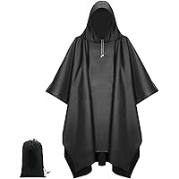 Poncho De Pluie 3-en-1 Arvoni | Imperméable, Couverture & Auvent | Réutilisable | Pour Randonnée, Camping, Vélo | Taille Unique Adulte