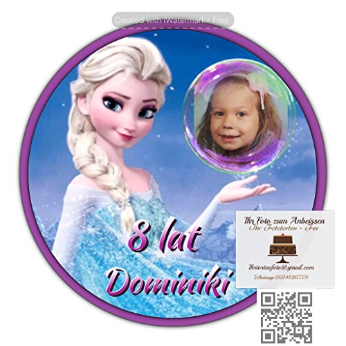 character-place Reispapier-Kuchendeko, Motiv zu "Die Eiskönigin &ndash