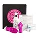 Produktbild Deluxe Klitoris Sex-Spielzeug Set für Frauen (3tlg.), 2 Vibratoren für die Klitoris & Klitoris Stimulations-Gel extra stark (200ml), Erotik Geschenk-Box für SIE