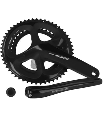 Shimano 105 FC R7000 105 double chainset HollowTech II 170 mm 53 39T black Amazon Sports Outdoors