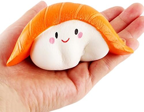 SMett Jumbo Slow Rising Squishies Charms Kawaii Squishies Cream Scented Toys For Kids and Adults (Sushi)