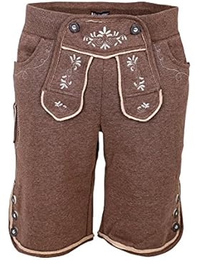 Krüger - Herren Trachtenhose im Lederhosen-Look aus 100% Baumwolle, Uriger Bua (Artikelnummer: 98668-7)