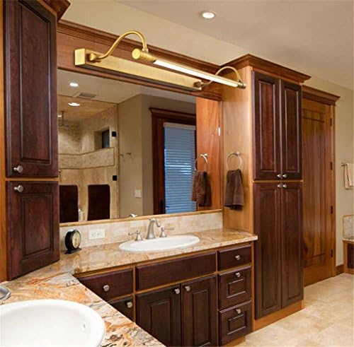 WQRTT® Bath Mirror Front Lamps Bath Wall Lights LED Waterproof Anti-fog Moisture-proof Dust-proof Copper Retro Makeup Lights Simple Modern Home Hotel Toilets Mirror Cabinet Lights , 68CM