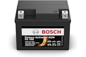 Bosch FA109 - Batterie moto AGM - 12V 50A 3Ah - Adaptée aux motos, mobilettes, enduros, scooters, quads, jet skis - Compatible M6001, BTX4L-BS, BTX4L, BT4L-BS, BT4L