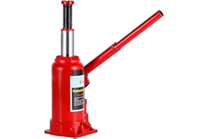 AUSLA 6T Bottle Jack, Hydraulic Car Jack Portable Vertical Lifting Stand Jack, 110mm Lifting Height, Steel Car Lift Hydraulic Jack for Car, Van, Truck, RV, Auto Repair