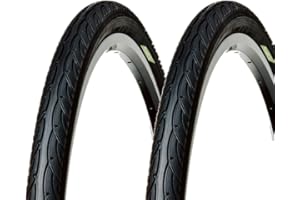 ECOVELO 2 pneus 26 x 1,95 Adulte Unisexe, Noir, 26 X 1.95 (50-559)