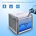 Produktbild 3 In1 Mini Luftkühler, Air Cooler, Mobile Klimaanlage, Tragbare Klimaanlage Leiser Tischventilator, Abnehmbarer Wassertank, 7 Lichtkonvertierungsmodi, Sehr Geeignet Für Büro Camping Zu Hause