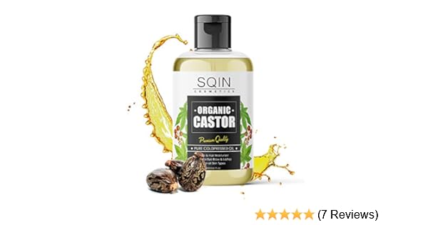 Buy Sqincosmetics Usda Organic Cold Pressed Castor Oil 200ml For