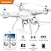 Produktbild AIR BASE FPV RC Quadcopter mit 720P Kamera Live Video 2,4 Ghz 6-Achsen-Gyro-Drohne mit Wifi HD Kamera, GPS Rückkehr Nach Hause, Höhe Halten, Headless-Modus, 2 Batterie (Weiß)